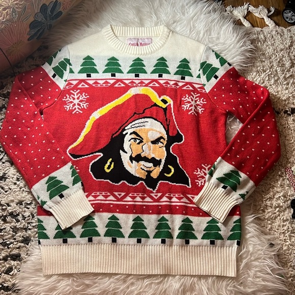 Captain Morgan Fair Isle Ugly Christmas Sweater - Picture 1 of 6